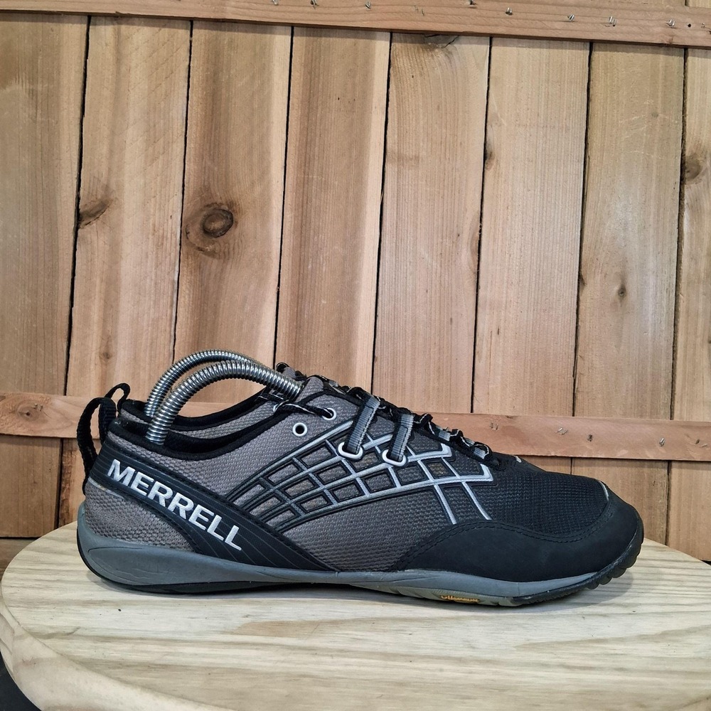 Merrell Trail Glove 2 Shoes Mens 8.5 Black Running Vibram Athletic Minimalist - Picture 3 of 10